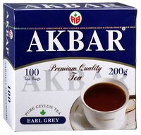 Чай черный Akbar Earl Grey в пакетиках, 25 шт.