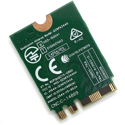 Адаптер WiFi Qualcomm Atheros QCNFA344A (M.2, AC, 867 Mbit/s, 2.4/5Ghz, BT)