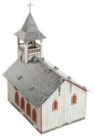 Сборная модель Умная Бумага Дикий Запад Церковь (461) 1:56