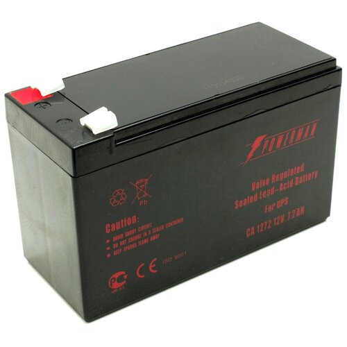 Батарея POWERMAN Battery CA1272, напряжение 12В, емкость 7Ач,макс. ток разряда 105А, макс. ток заряда 2.1А, свинцово-кислотная типа AGM, тип клемм F2, Д/Ш/В 151/65/94, 2.21 кг. - Battery POWERMAN Battery CA1272, voltage 12V, capacity 7Ah, max. discharge c