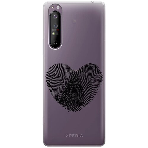 Силиконовый чехол с принтом Lovely Fingerprints для Sony Xperia 1 II / Сони Иксперия 1 2 силиконовый чехол с принтом lovely fingerprints для sony xperia 1 iii сони иксперия 1 3