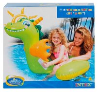 Надувная игрушка-наездник Intex Дракончик 56562 зеленый/оранжевый