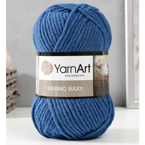 Yarnart Merino Bulky 25% шерсть 75% акрил;100гр-100м (1 моток)