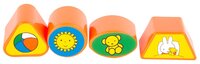 Каталка-игрушка Miffy Паровозик логический № 1 (64240) желтый/оранжевый