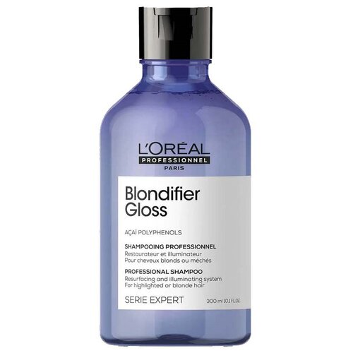 L'Oreal Professionnel Blondifier Gloss Shampoo, 300 мл Шампунь для осветленных и мелированных волос шампунь l oreal professionnel blondifier gloss 300 мл