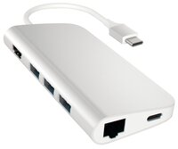 USB-концентратор Satechi Aluminum Multi-Port Adapter 4K with Ethernet разъемов: 6 silver