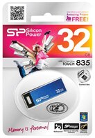 Флешка Silicon Power Touch 835 32Gb синий