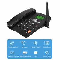 Беспроводной телефон, настольный телефон с поддержкой GSM 850 / 900 / 1800 / 1900 МГц, две SIM-карты, 2G, фиксированный беспроводной телефон с антенной, радио, часами