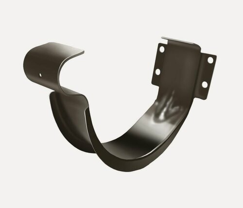 Изображение товара Крюк желоба водостока GRAND LINE Optima 125 мм короткий RAL 8017 шоколад, 6 шт.