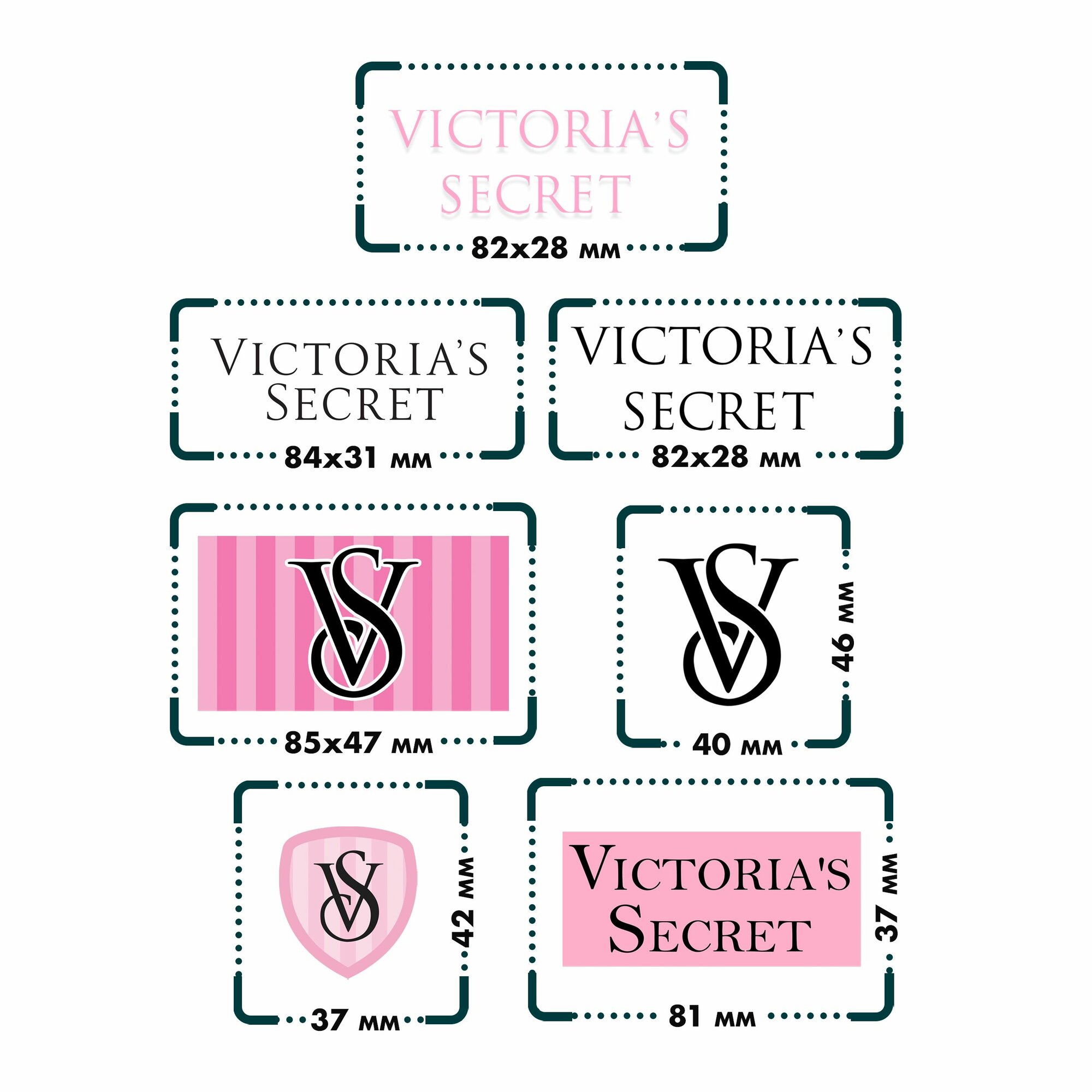 Термонаклейки на одежду VICTORIA S SECRET — фото 1