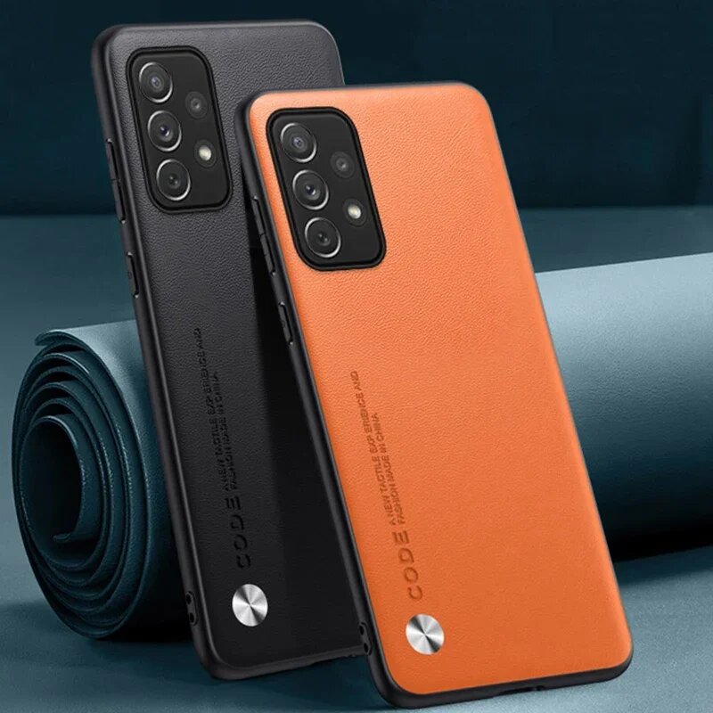 Чехол из искусственной кожи для Samsung Galaxy A13 A23 4G A33 A53 A73 5G A03 S A03S, силиконовый защитный чехол для телефона, чехол — фото 1