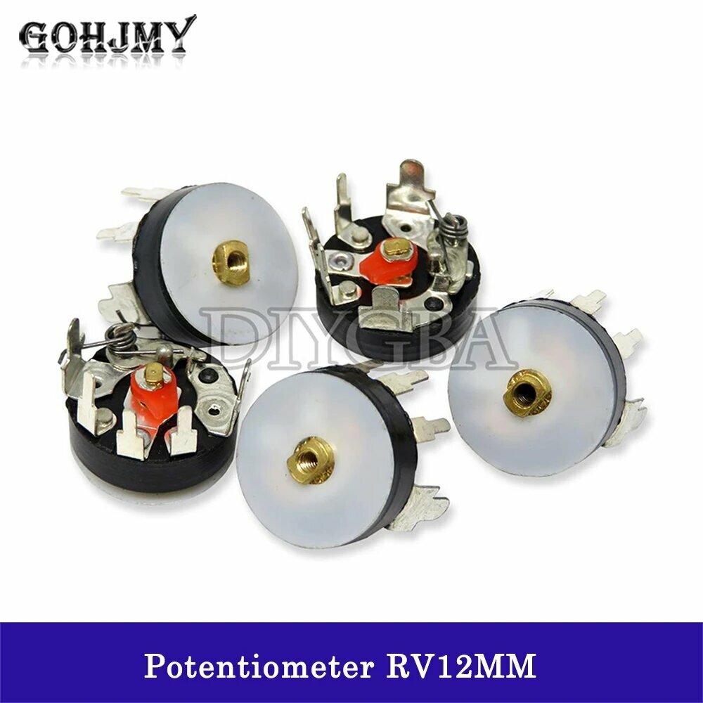 Прямоугольный радиопотенциометр RV12MM B10K B103 B50K B503, 50K ohm
