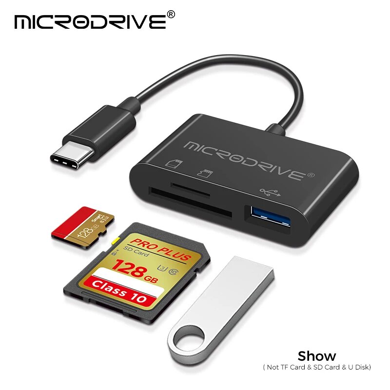 Картридер 3 в 1 USB Type-C