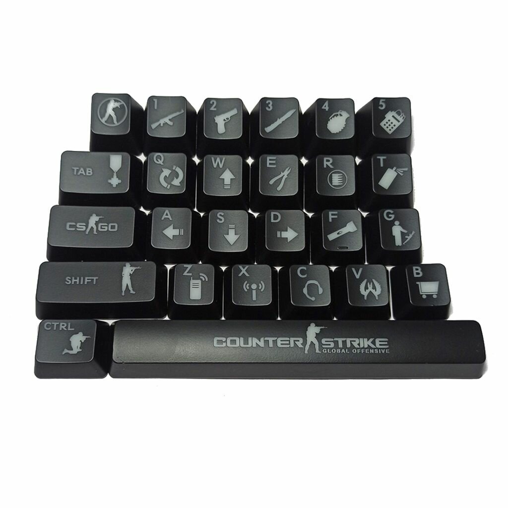 Полупрозрачные колпачки для ключей CS