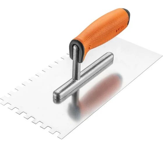 Зубчатая гладилка NEO Tools 270х128 мм зуб 8х8х8 мм двухкомпонентная рукоятка 50-168