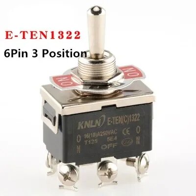 Мини-автоматический тумблер E-TEN 250В 16А, E-TEN1322