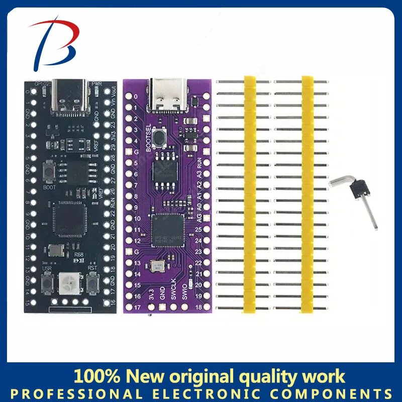 Платы RP2040 TYPE-C USB-C Raspberry Pi Pico, Black TYPE-C 4MB