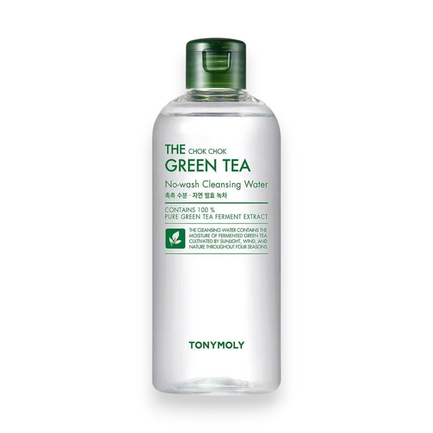 TONYMOLY THE CHOK CHOK GREEN TEA No-wash Cleansing Water Мицеллярная вода с экстрактом зеленого чая 300мл