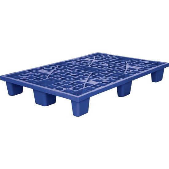 Паллет Тара 1200х800х160 мм (перфорированный на 9 ножках вкладываемый) синий
