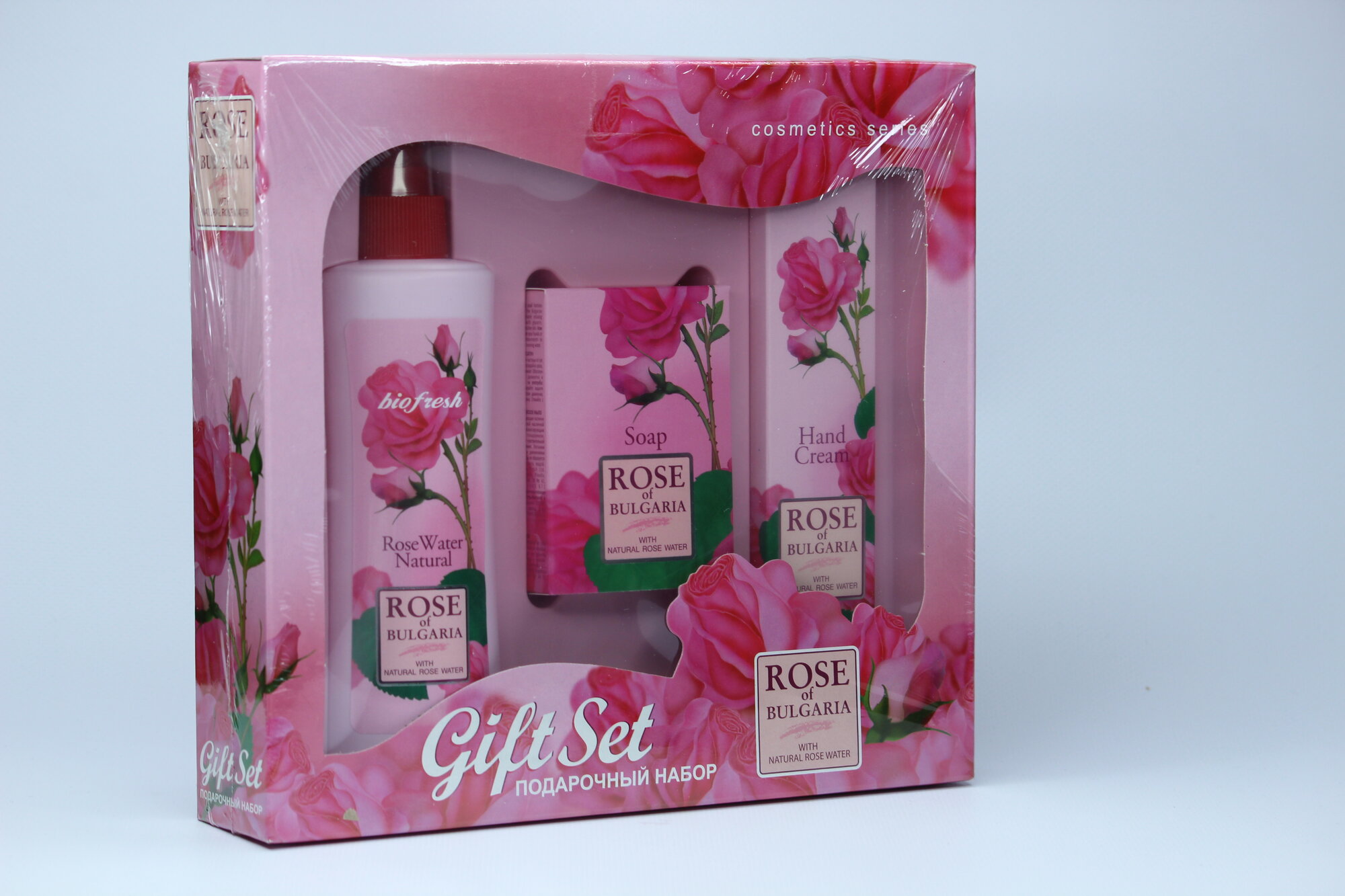 "Rose of Bulgaria" Набор №2 : Натуральная розовая вода, Крем для рук, Мыло. — фото 1