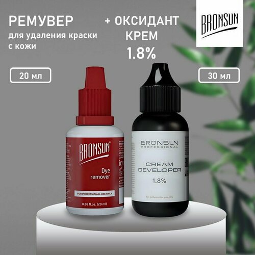 Набор Ремувер для удаления краски с кожи и Оксидант-крем 18 30мл NEW 759₽