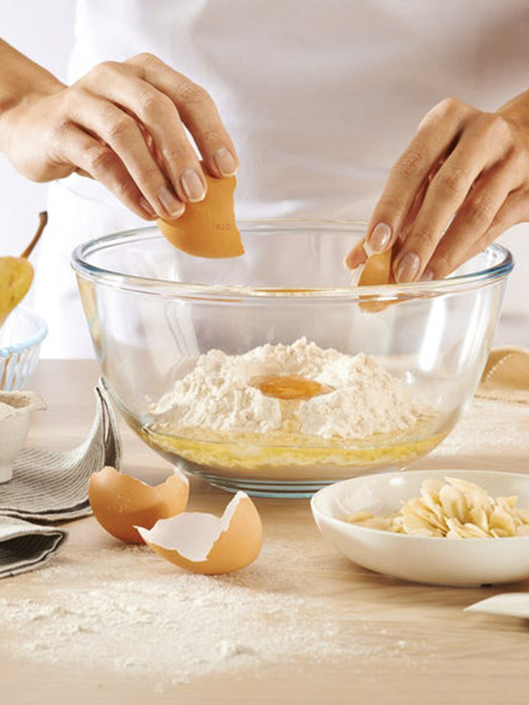 Стеклянная миска для смешивания, салатница PYREX, 21 см, 2 л — фото 1