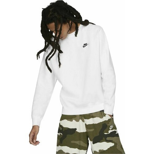 фото Свитшот nike nsw club crw bb hoodie, размер xl, , белый