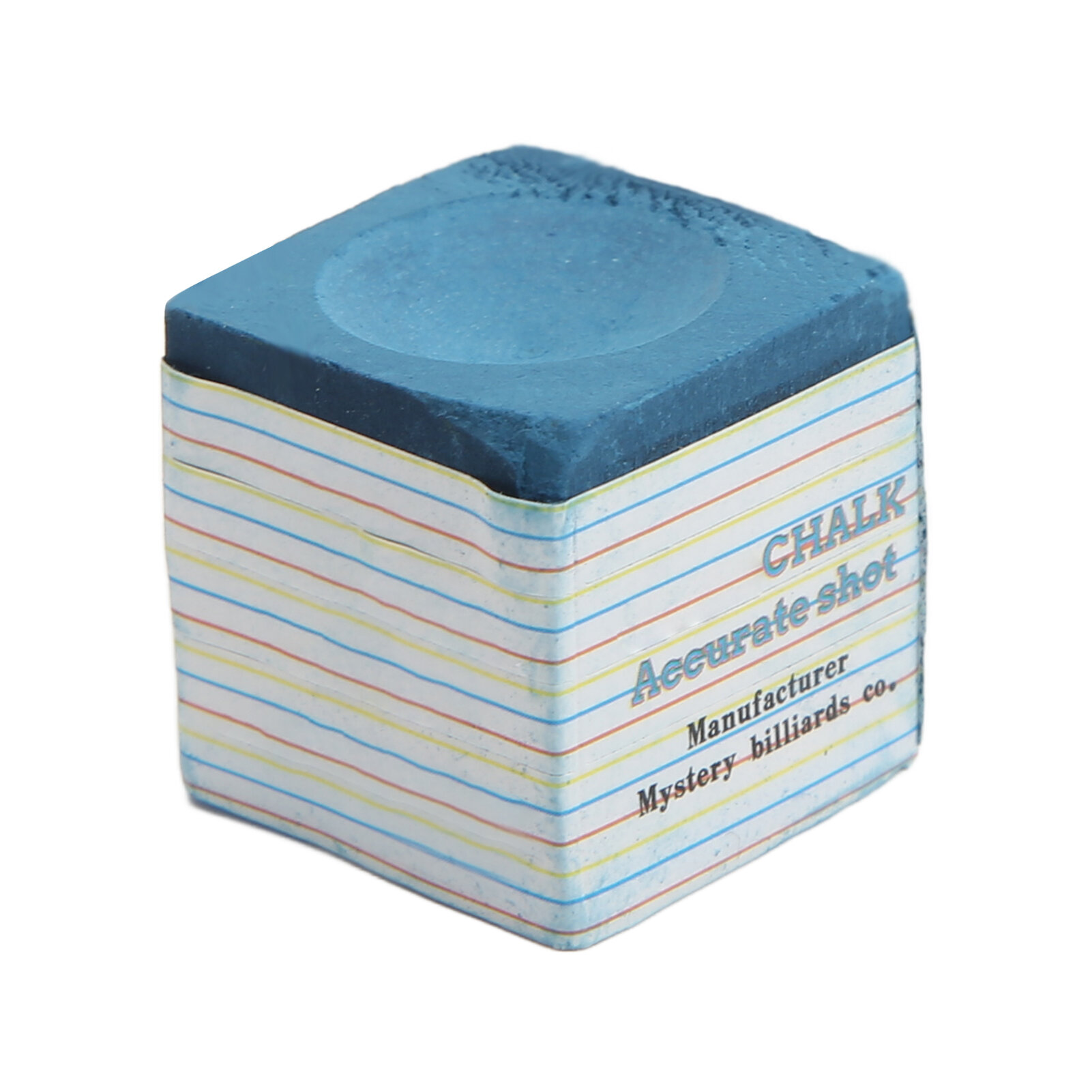 Blue Professional Pool Cue Chalk Strong Adhesion Dustproof Billiard for Sports