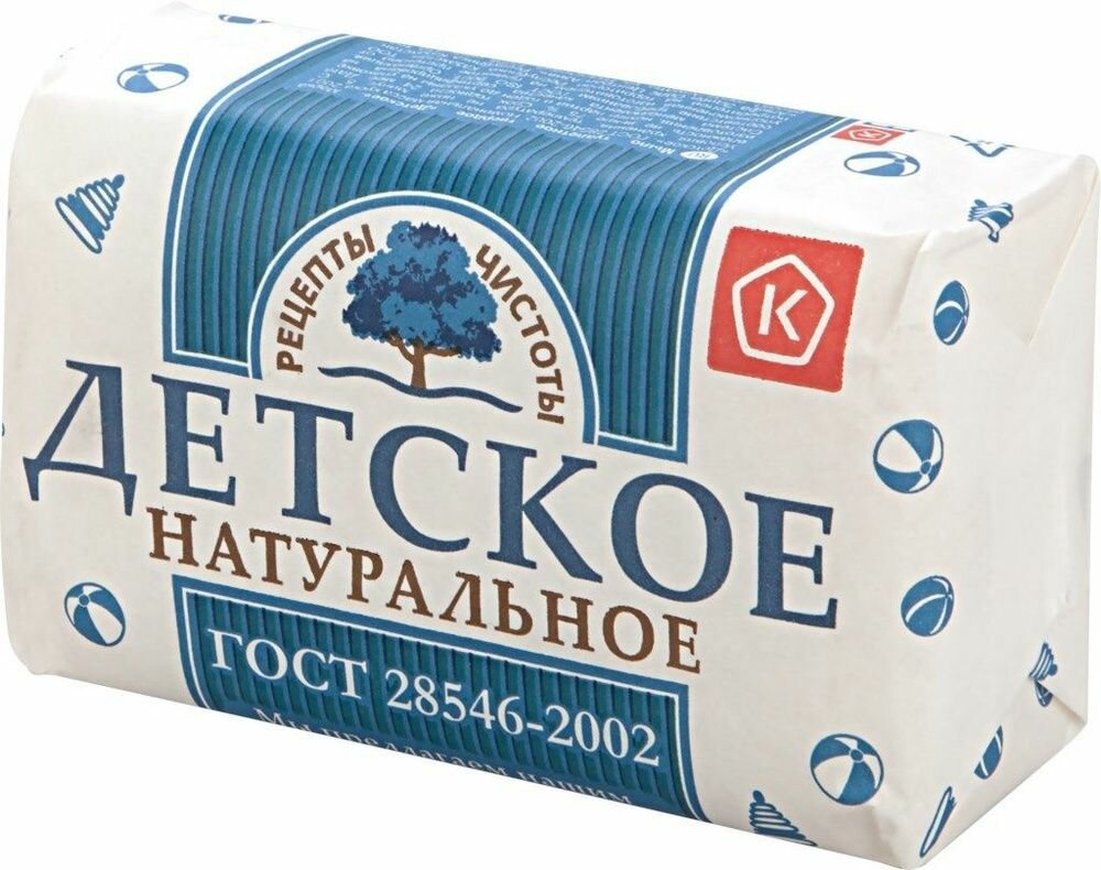 Мыло детское Рецепты чистоты Для всей семьи 200 г смягчает кожу ребенка