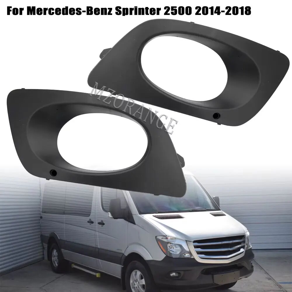 Для Mercedes-Benz Sprinter W906 2500/3500 2014-2018 крышка противотуманной фары переднего бампера автомобиля крышка противотуманной фары 9068850253 9068850353, 1 pair, A9068850253 — фото 1