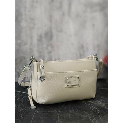 Сумка кросс-боди BAG irafrail, фактура матовая, зернистая, бежевый