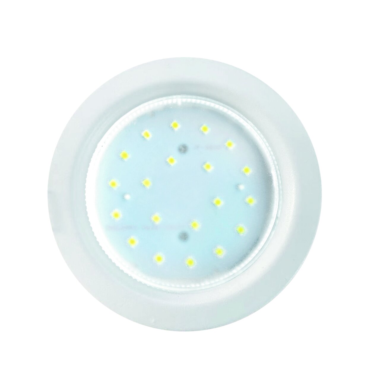 Светильник встраиваемый ECOLA без рефлектора с подсветкой GX53 106х48 мм матовый белый