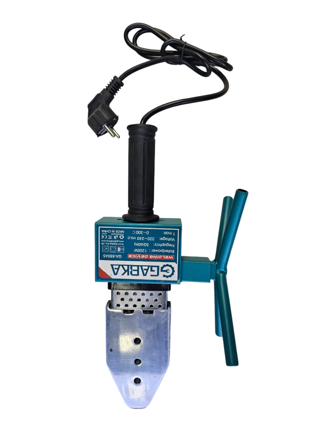 Сантехнический утюг Garka, с кейсом и насадками, для пластиковых труб — фото 1