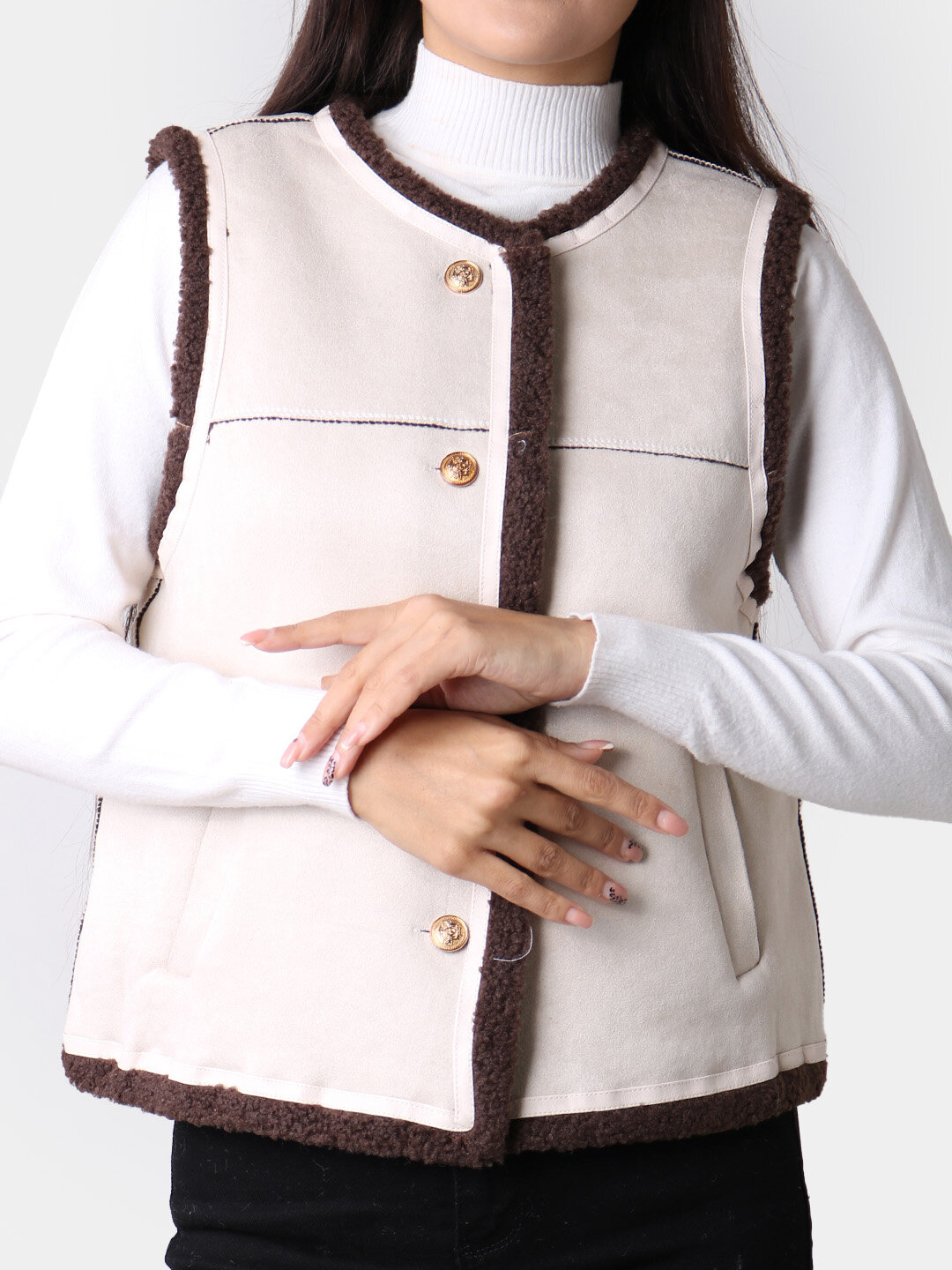 Жилет спортивный , размер One Size, белый, — фото 1