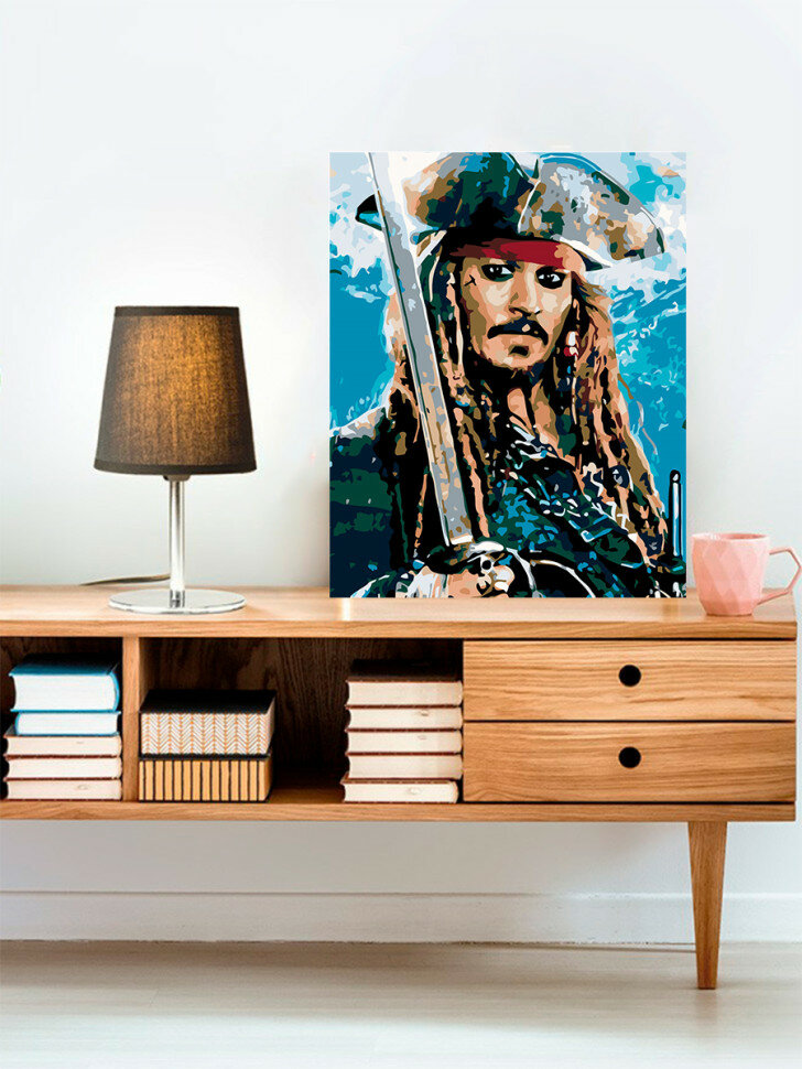 Картина по номерам "Капитан Джек Воробей" — фото 1