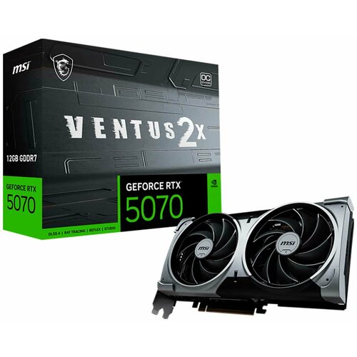 Видеокарта MSI GeForce RTX 5070 12G VENTUS 2X OC 86699₽
