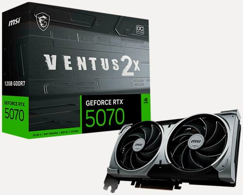 Изображение товара Видеокарта MSI GeForce RTX 5070 12G VENTUS 2X OC