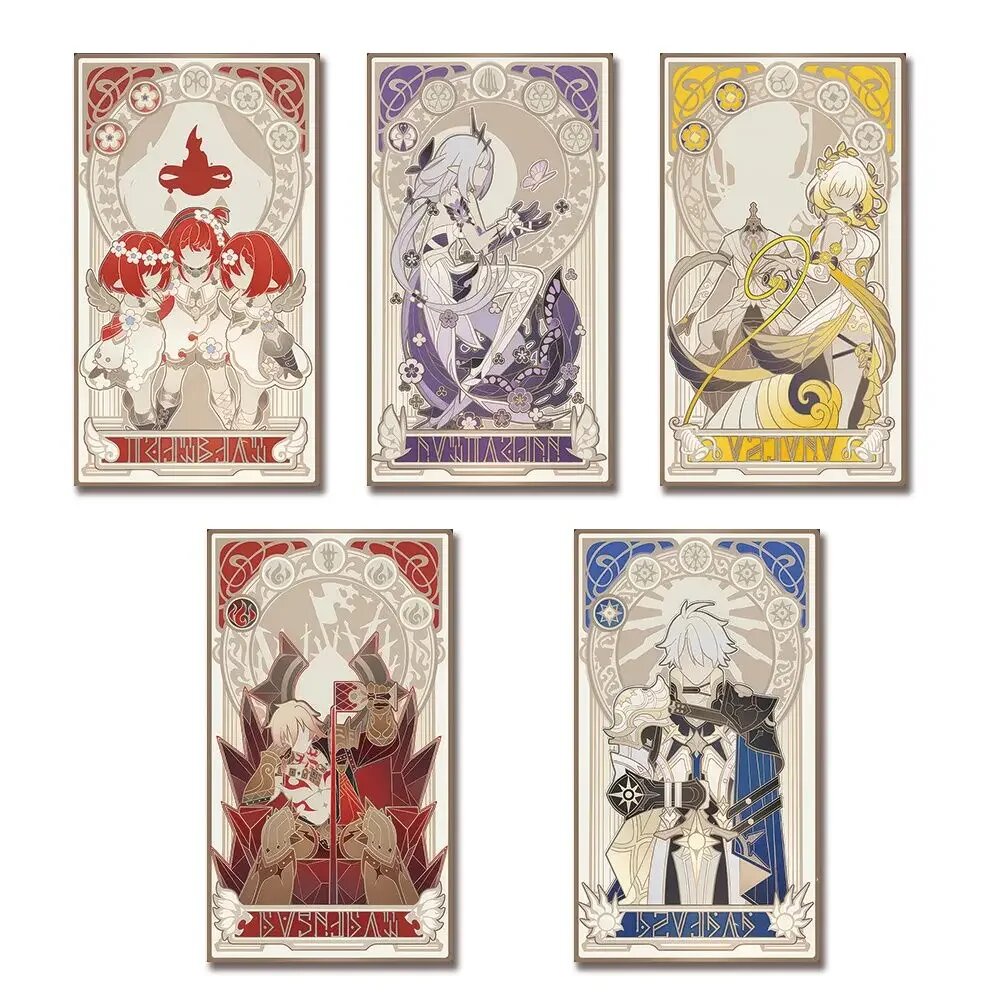 Коллекционные карты Honkai: Star Rail Chrysos Heirs 5 шт, 5pcs, 4.8X8.5cm