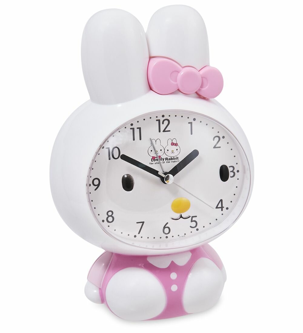Будильник 'Зайка' белый