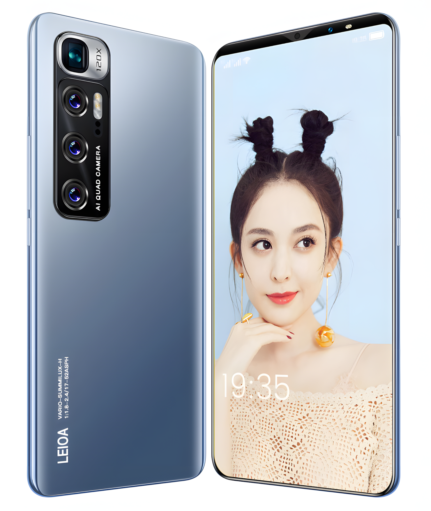 Мобильный телефон M10 plus, 6.1", 8/256ГБ, EU, светло-серый голубой