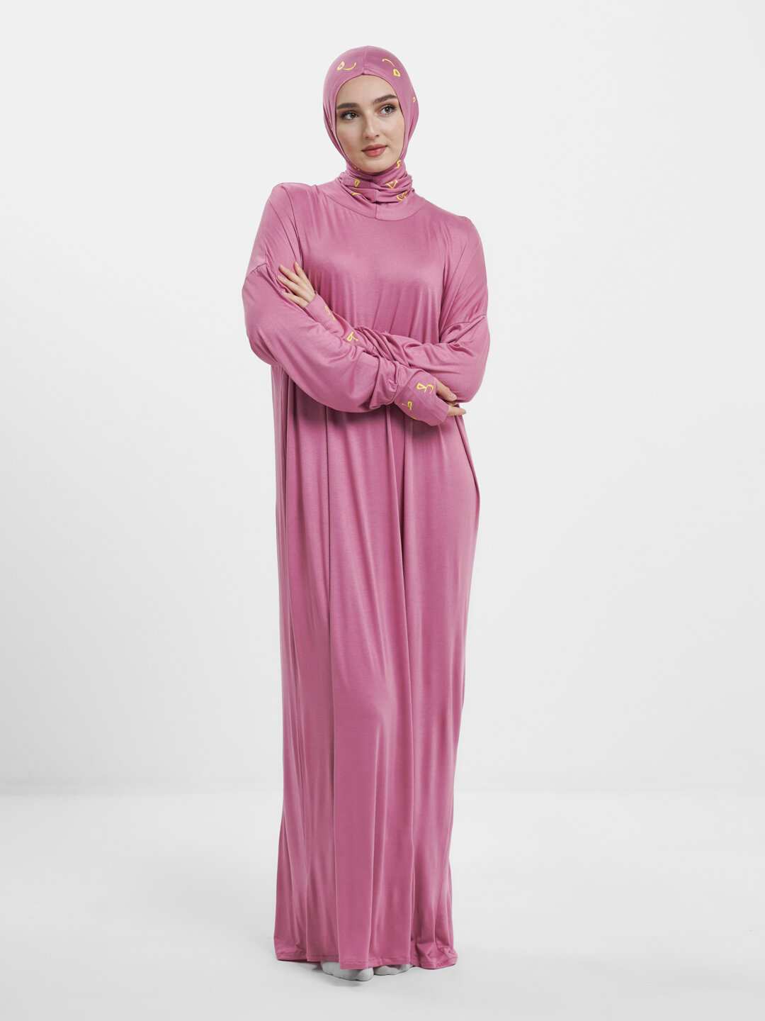 Платье , размер 44-56, розовый, — фото 1