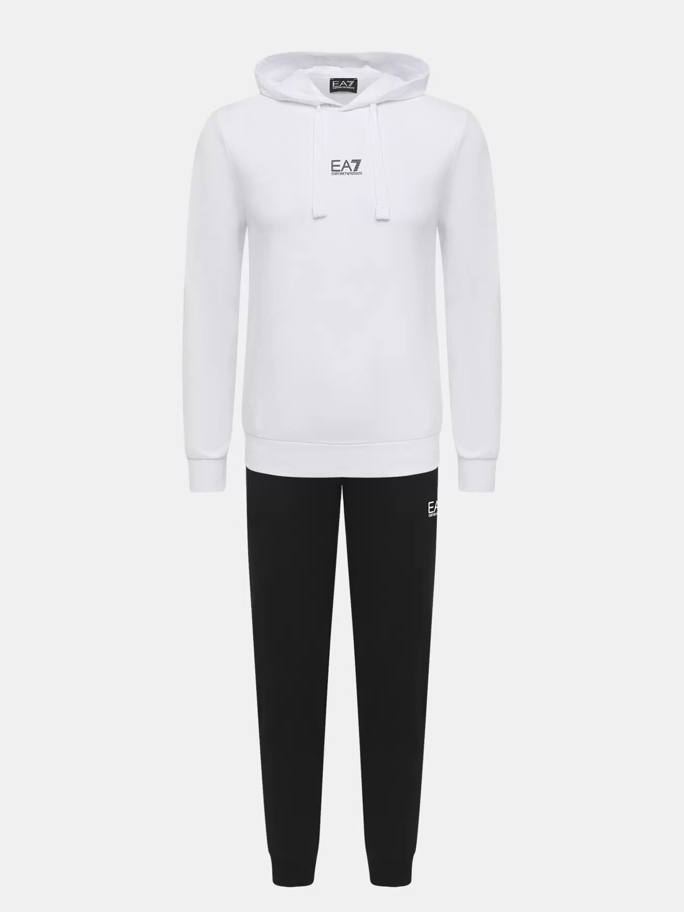 Костюм спортивный EA7 EMPORIO ARMANI, размер L, черно-белый