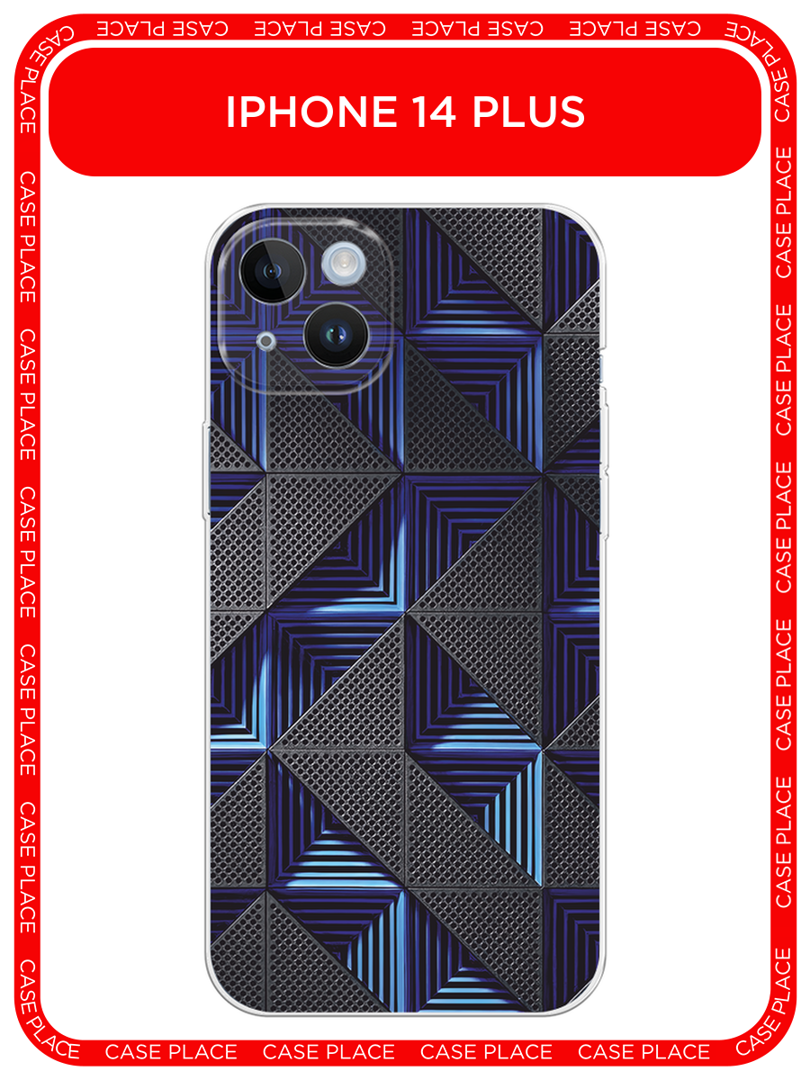 Чехол на Apple iPhone 14 Plus / Айфон 14 Плюс с принтом IBM