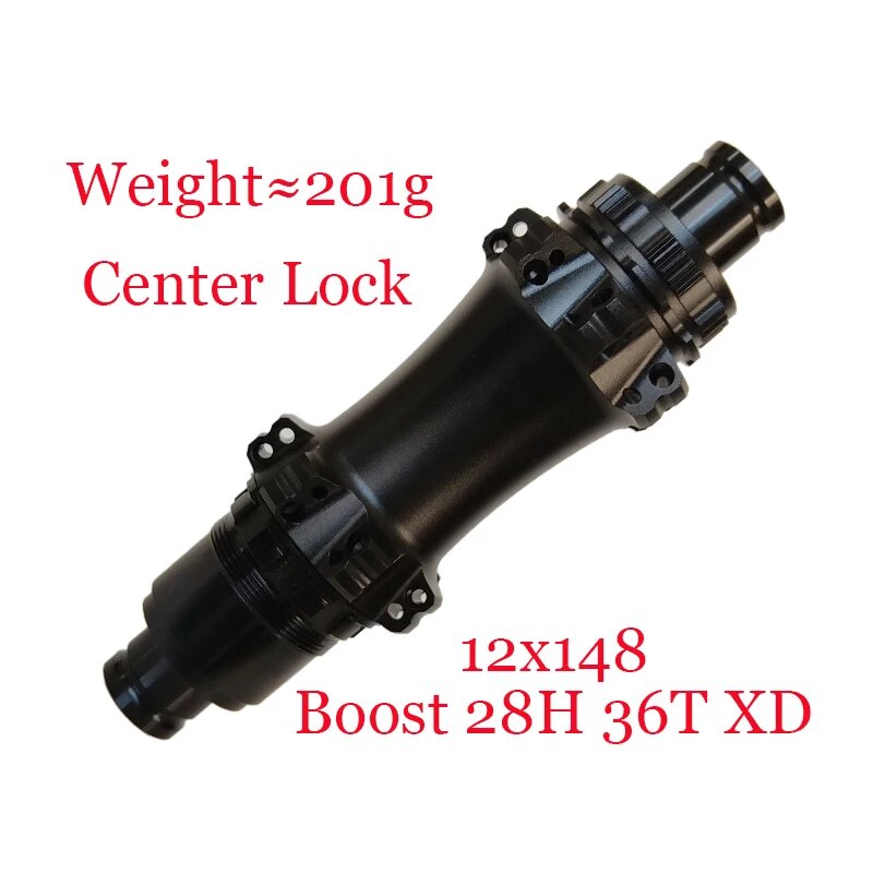 RCRW 36T Ratchet SL Boost Велосипедная втулка 28 отверстий черная 12X148 36T XD 28H