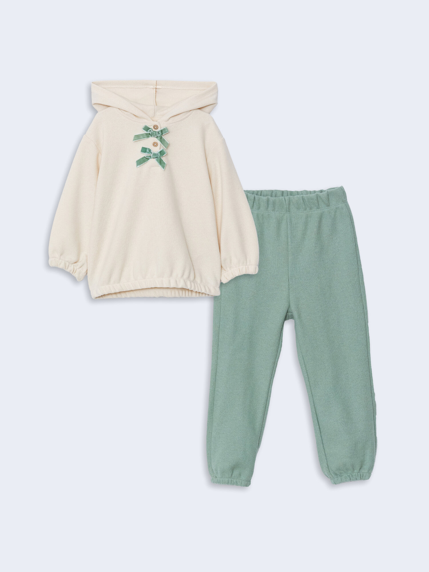 Комплект одежды LC Waikiki размер 24-36 мес зеленый бежевый