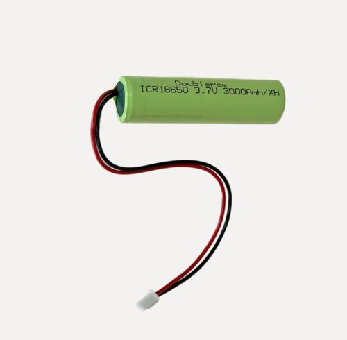 Изображение товара Аккумулятор DoublePow 18650 3.7V 3000mAh, с разъемом XH2.54-2P, с защитой, 1 шт