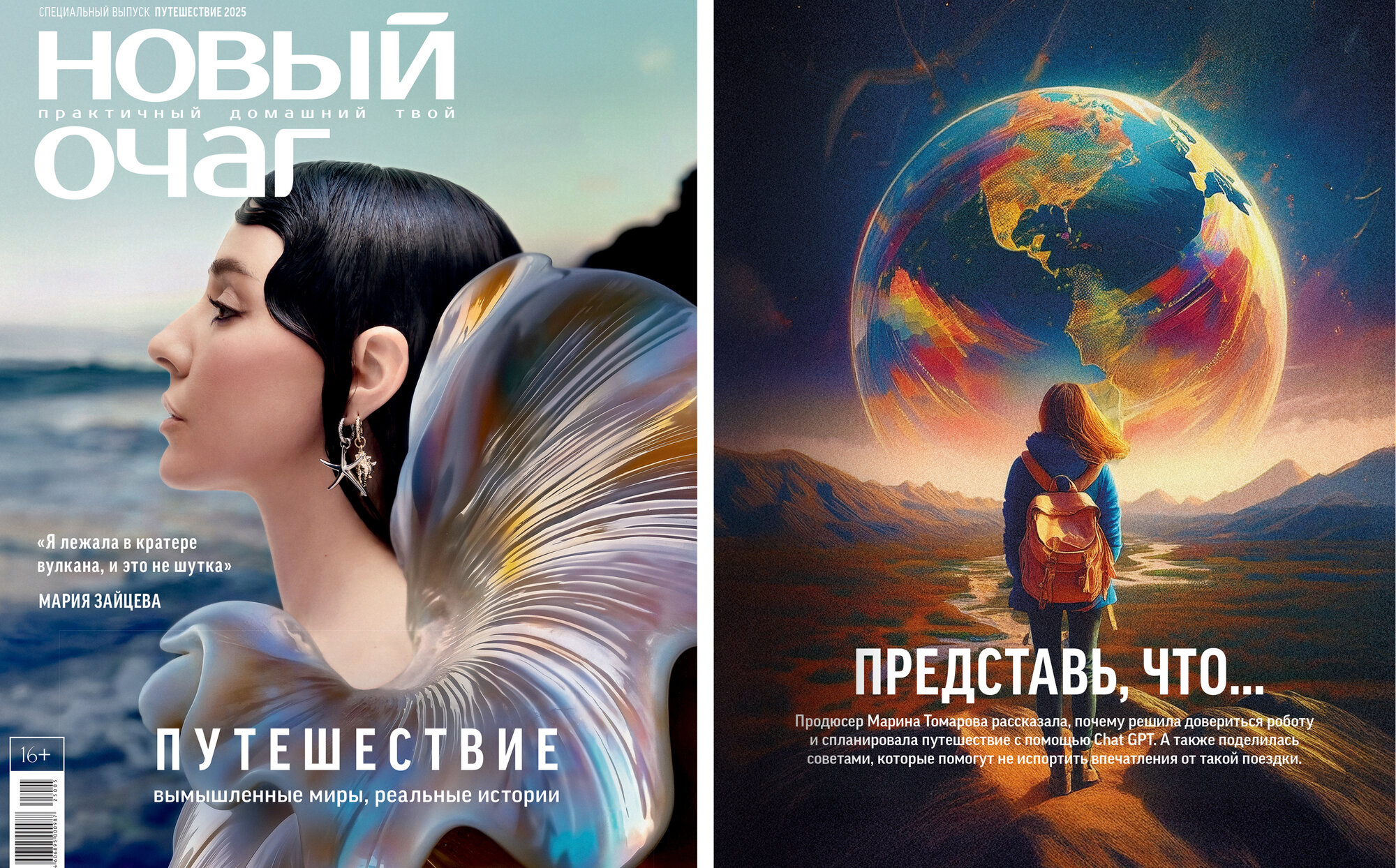 Журнал Новый Очаг Спецвыпуск "Путешествие" 2025 обложка 1 — фото 1