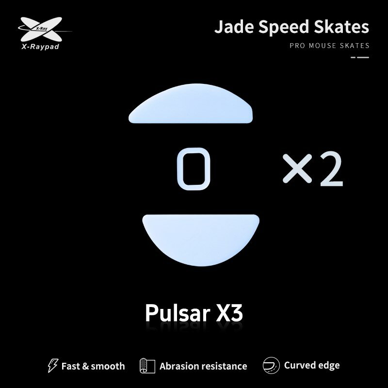 Ножки для мыши (глайды) X-raypad Jade Speed для Pulsar X3, комплект из 2-х наборов