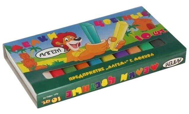 Набор "Мелки цветные 10 шт." — фото 1