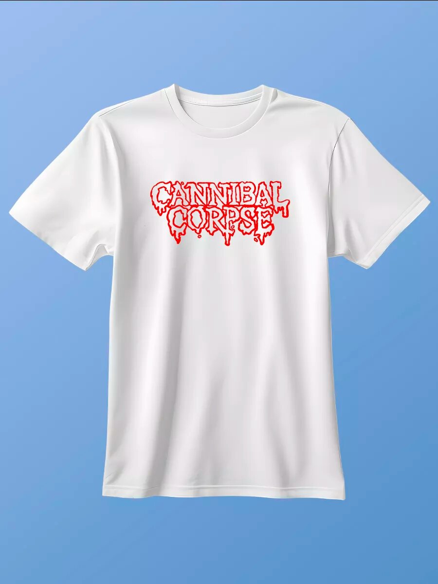 Футболка с надписью cannibal corpse